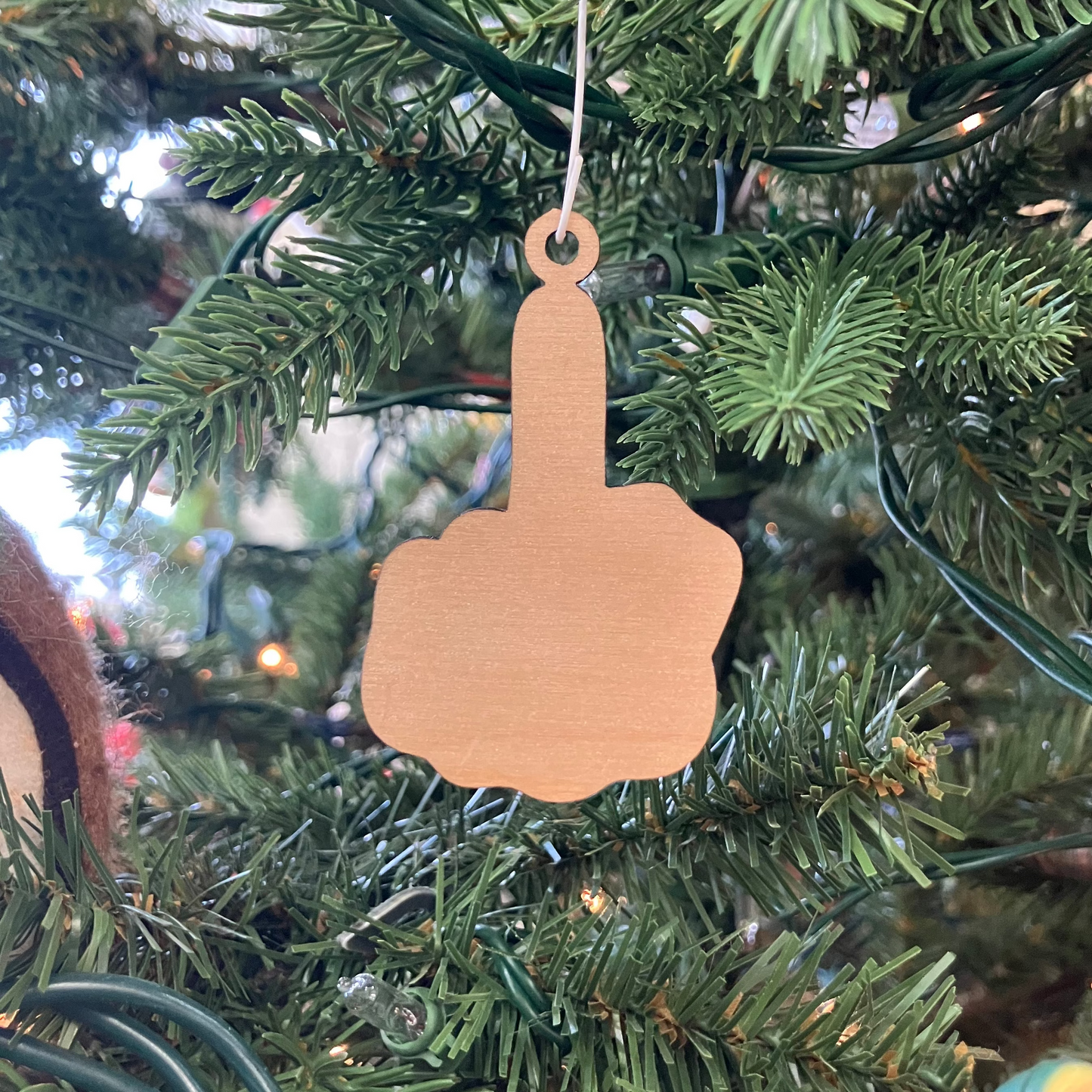 middle finger ornament
